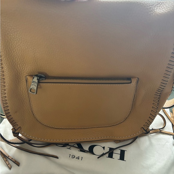 COACH 1941 Whiplash Pebble Leather Whipstich & Fringew/Rivets Saddle - Picture 4 of 13